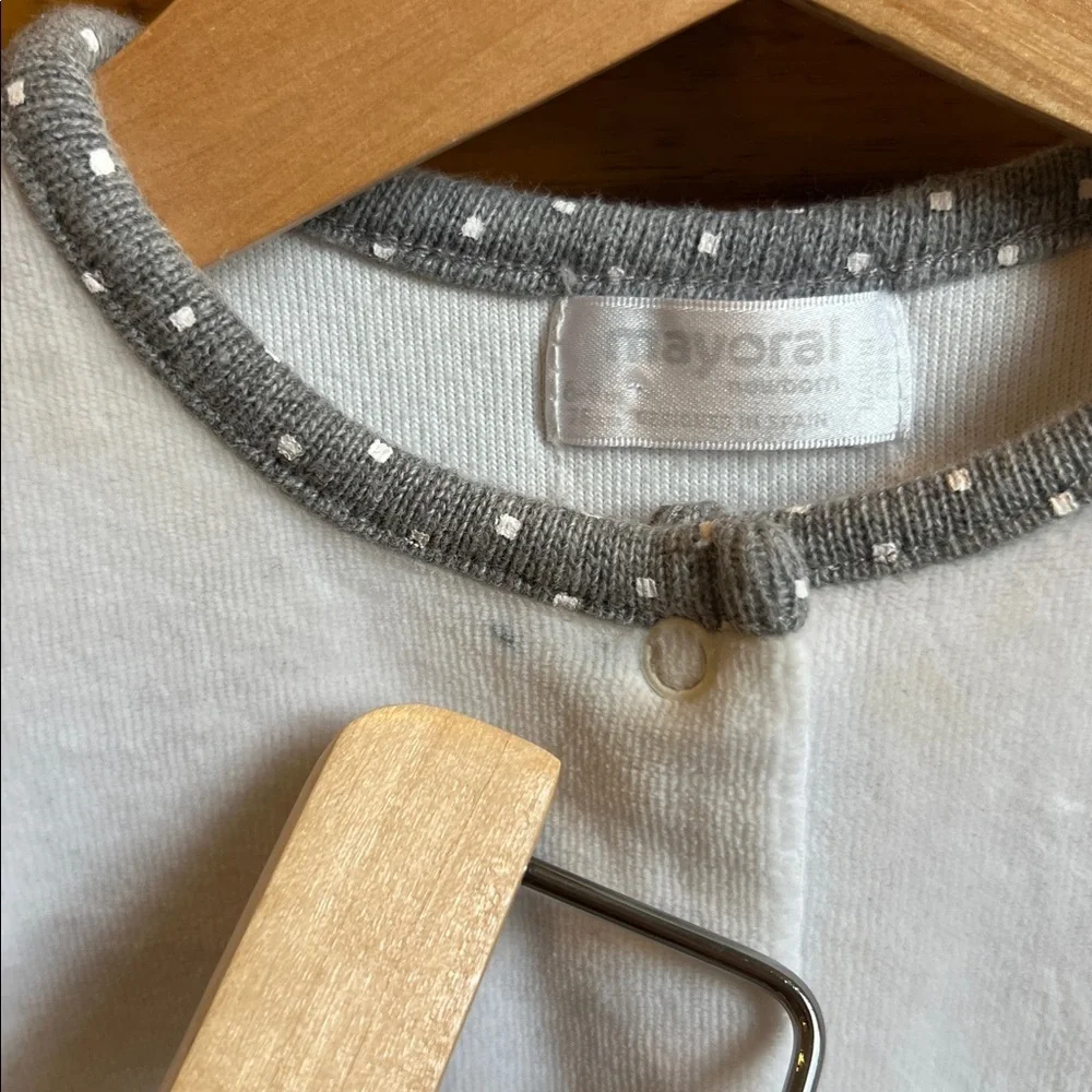 Mayoral Baby Velour Onesie